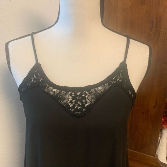 The Bloom Black Sheer & Lace Asymmetrical Lingerie Top NWT - Picture 5 of 14